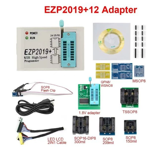EZP2023+ высокоскоростной программатор SPI FLASH 24/25/93 bios 25T80 горящая офлайн-копия