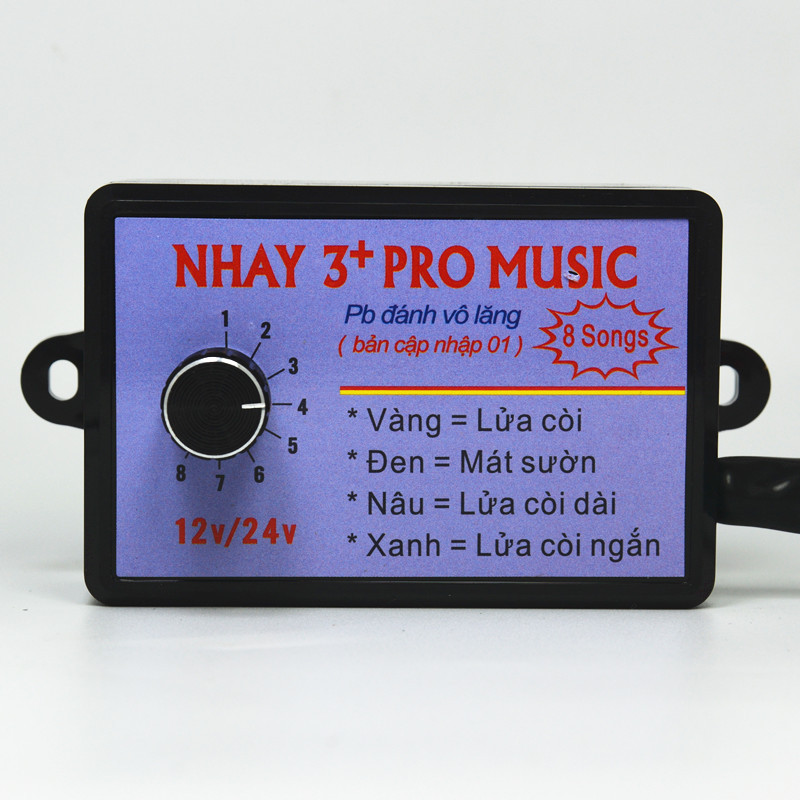 Música general vietnamita de ocho tonos de doce tonos de automóviles, motocicletas, camiones, altavoces multitono, caja de control de sintonización