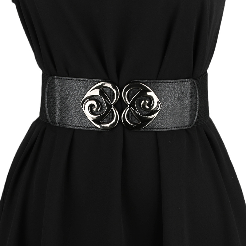 Elastischer Breiter Taillengürtel Modisches Accessoire Für Damen_voghion.com