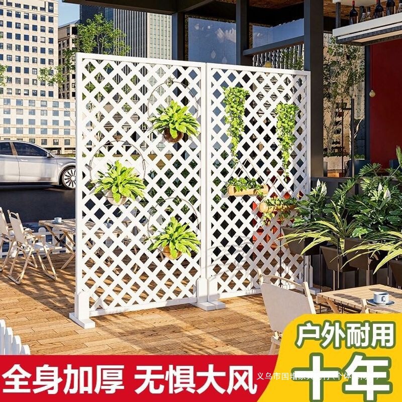 Anticorrosive wood fence, louvered partition, indoor screen, entryway, outdoor courtyard, balcony railing, garden fence, climbing trellis