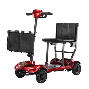 Cross-Border New Model Elderly Mobility Scooter, Four-Wheel Electric Scooter for Disabled People, Anti-Fall Scooter for the Elderly, Foldable Power-Assisted Scooter