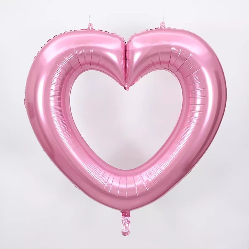 40g Weight Balloons Event & Party Supplies 1 Piece Quantity Birthday, Date Occasion Aluminum Film Material Valentine'S Day Festival Heart Shape Pattern Romantic Style Valentine'S Day Romantic Heart Shape Aluminum Film Birthday Date Balloons Party Supplies Balloons 1 Piece 5