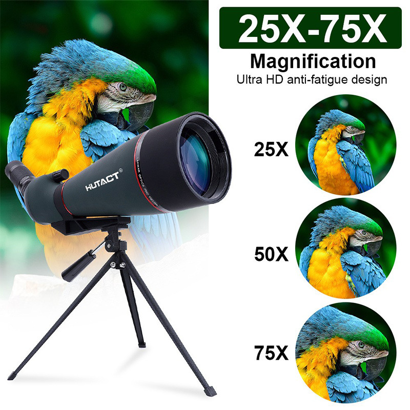 观鸟镜25-75X100mm大口径 高清高倍 户外防水望远镜观鸟跨境爆款