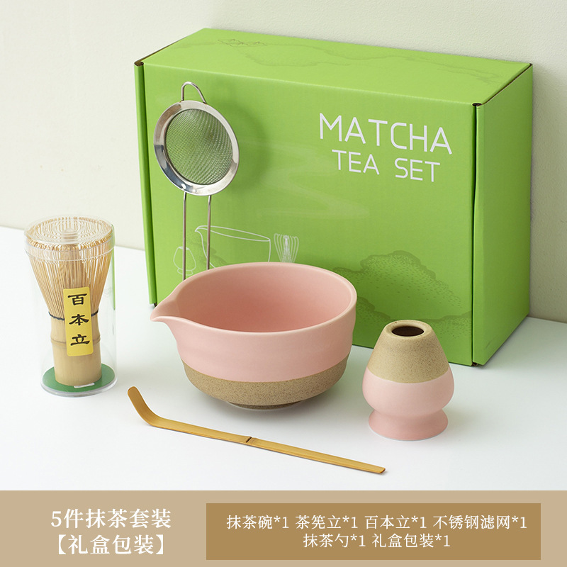 工場直販 陶器抹茶茶碗 抹茶セット 和風抹茶茶碗 注ぎ口付き茶筅 ヤオディアン バイベンリ茶筅|undefined