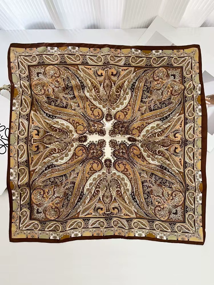 Платок-носкатка, корейский стиль, 70×70 см, тонкая легкая защита шеи и повязка на голову