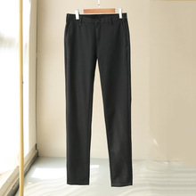 撤柜！垂感弹力休闲裤男春季免烫男士商务直筒裤纯色长裤子604215