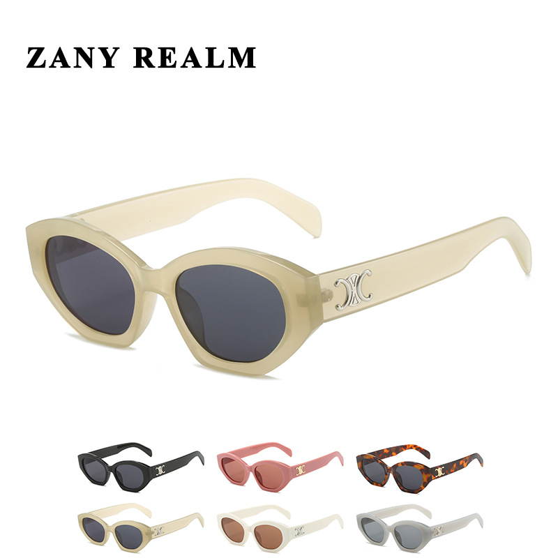 Nuevo Arco de Triunfo Lisa mismo estilo gafas de sol chica caliente en línea en vivo transfronterizo UV400 gafas de sol fabricante en stock