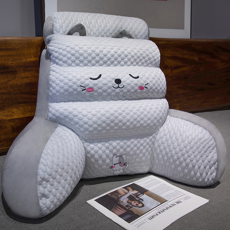 라이트 그레이 캣 플랫 스타일 쿨 아이스빈