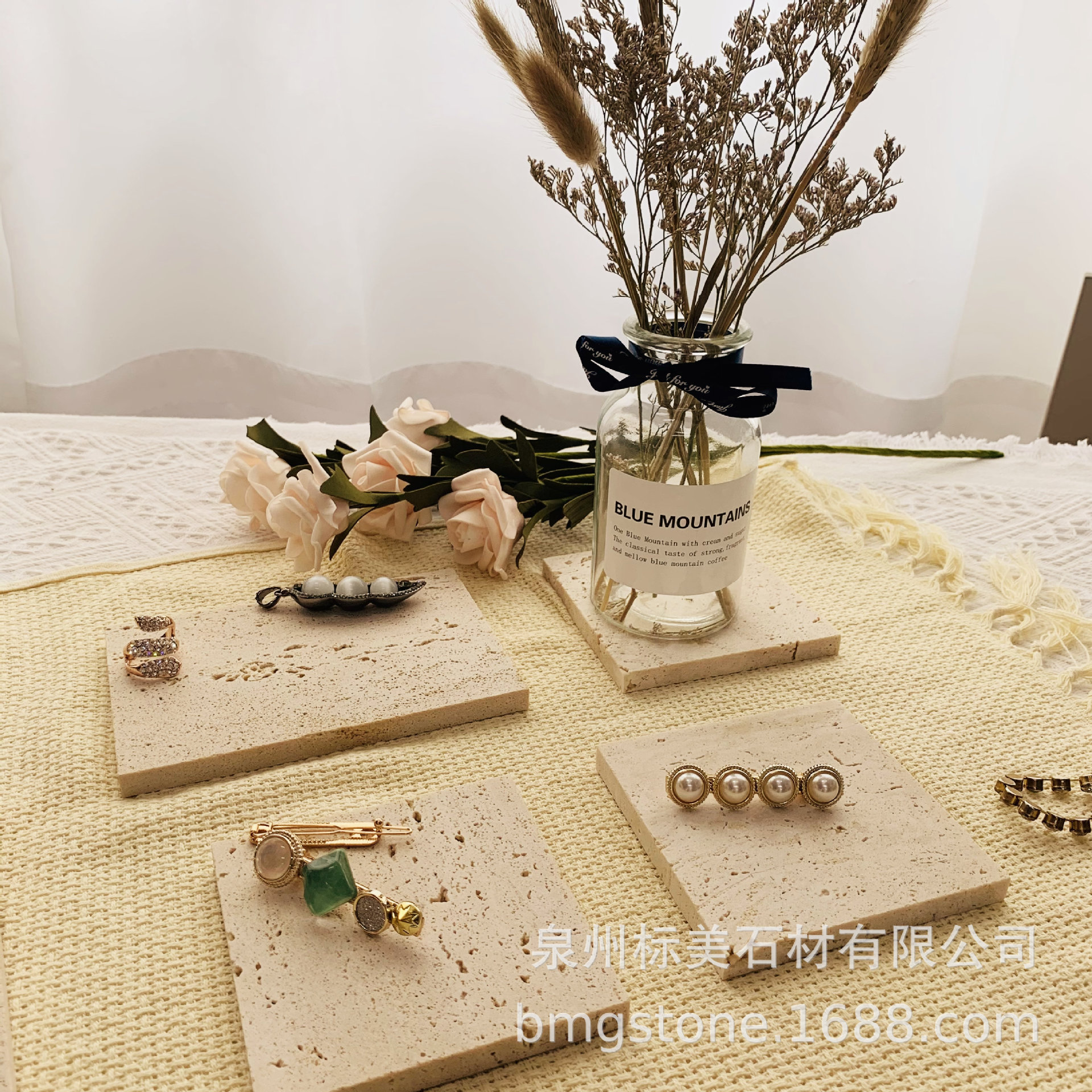 the republic of korea ins Same item Jewelry Storage jewelry Display panel Coaster studio Shot put prop texture Rock