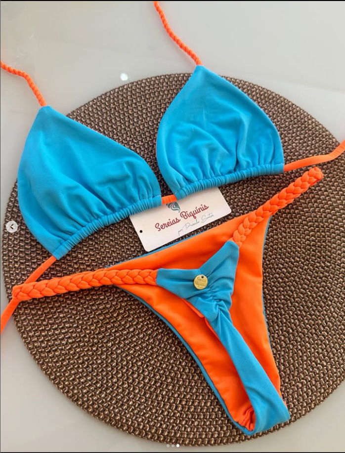 New 2025 Women's Fresh Floral Print Bikini Set Sexy Braided Rope Design European American Style Two Piece Swimsuit for Vacation_ecoleips.com