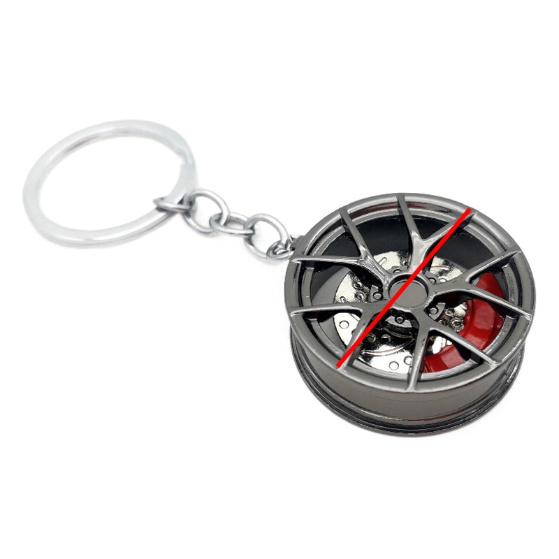 BBS car modified wheel hub shape keychain pendant metal jewelry gift key chain in stock wholesale
