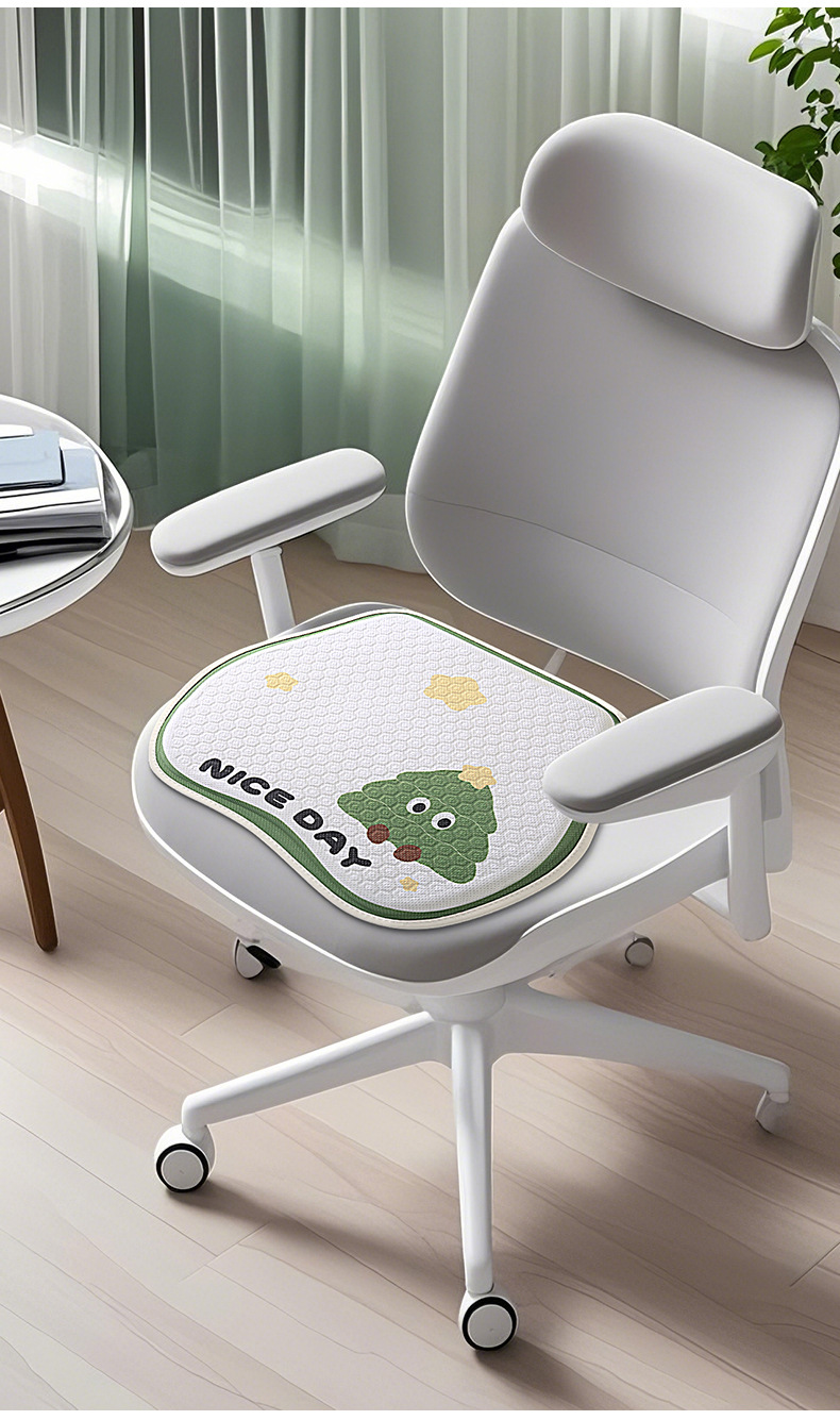 Gel car seat cushion four seasons universal cartoon seat cushion summer breathable high-level seat cover new ladies seat cover