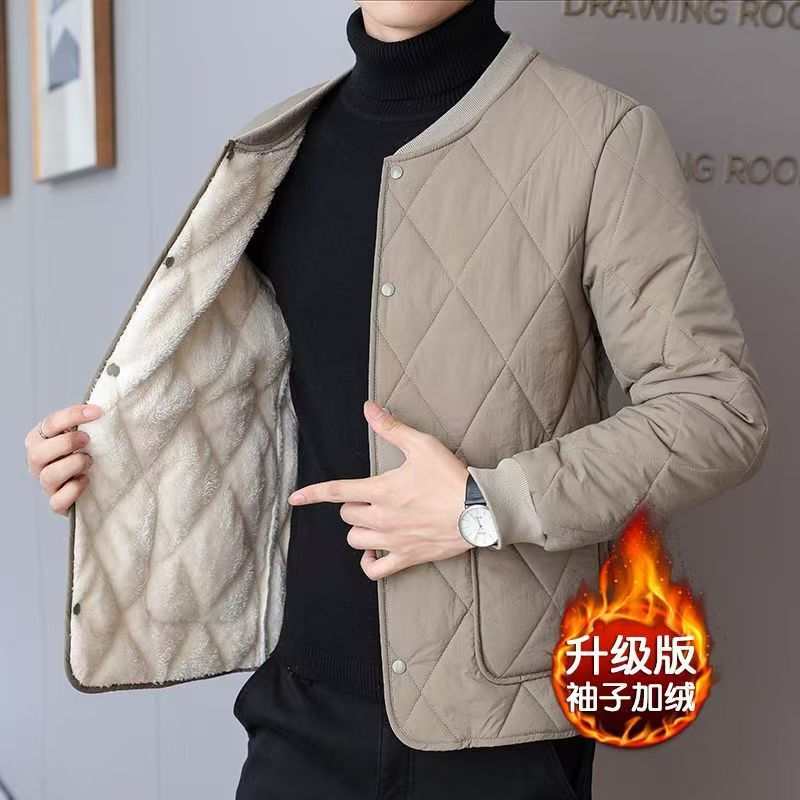 Men's New Cotton-Padded Jacket with Fleece Lining, Thickened Cold-Proof Clothing, Short Inner and Outer Base Layer, Student Casual Warm Wholesale Men's New Cotton-Padded Jacket with Fleece Lining, Thickened Cold-Proof Clothing, Short Inner and Outer Base Layer, Student Casual Warm Wholesale