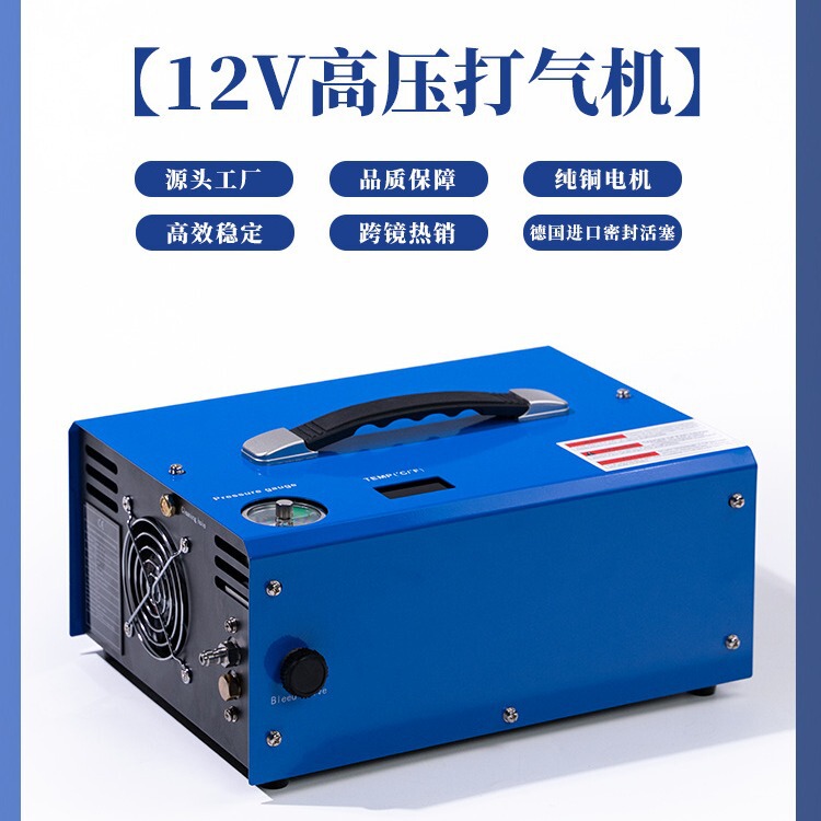 Automatic shutdown model 220V12V car high pressure air pump 30mpa electric air compressor portable