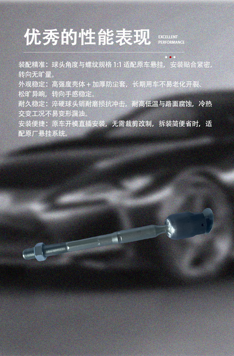 45503-09500 Steering Inner Ball Joint Is Suitable for Toyota Acv40 Camry