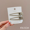 Metal hairgrip, bangs, hair accessory, 2 carat, simple and elegant design, 2023 collection