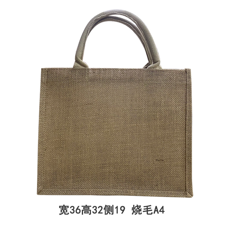 Bolso de lino No impreso en stock buen producto regalo Bolsa De yute algodón Lino Bolsa De yute bolso de lino pintado a mano DIY