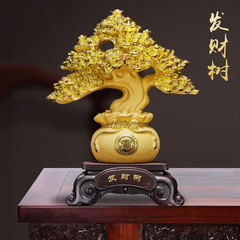 金持ちの木の砂金の金の木の工芸品の置物の客間の酒の箱の家庭の装飾品の開業する店舗の創意の贈り物