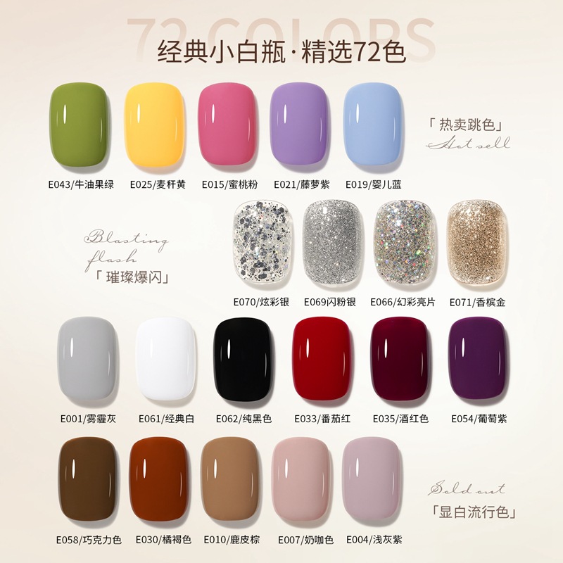 Goya Nail Polish Gel Manicure Shop chuyên về gel màu khỏa thân trị liệu bằng ánh sáng gel làm móng tay móng tay đặc biệt đầy đủ sỉ 72 bộ màu