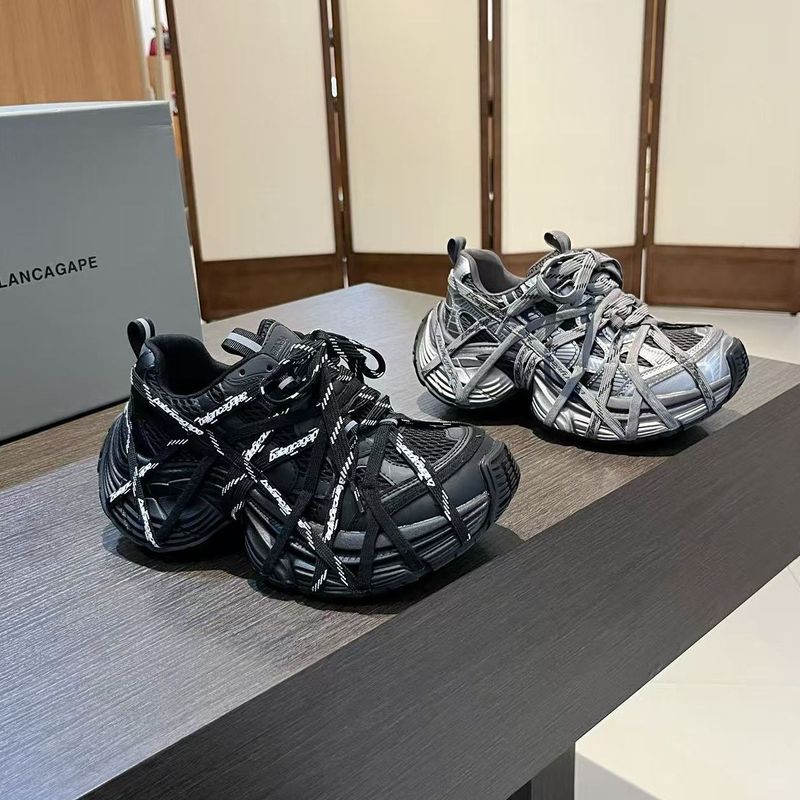 老爹鞋绑带蜘蛛侠厚底松糕小个子显瘦运动鞋休闲鞋炸街帅气女鞋潮|undefined