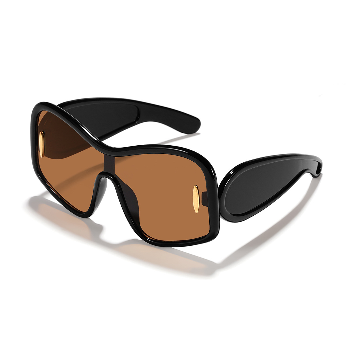 Nueva película todo en uno Y2K para niños, marco generoso, calle hip-hop, gafas de sol al aire libre, gafas de sol con sentido de la tecnología del futuro