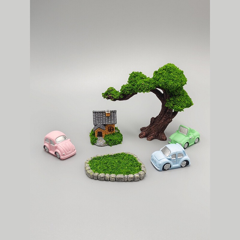 Garden Manor Scene Model Small Tree House DIY Decoration Accessories Mini Ornaments Micro Landscape Moss Landscaping Garden Manor Scene Model Small Tree House DIY Decoration Accessories Mini Ornaments Micro Landscape Moss Landscaping