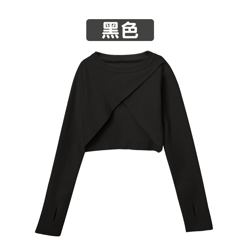 Suéter de baile para niños ropa de baile para niños camisa de fondo para niñas jersey de otoño e invierno rojo de manga larga ropa de práctica abrigo