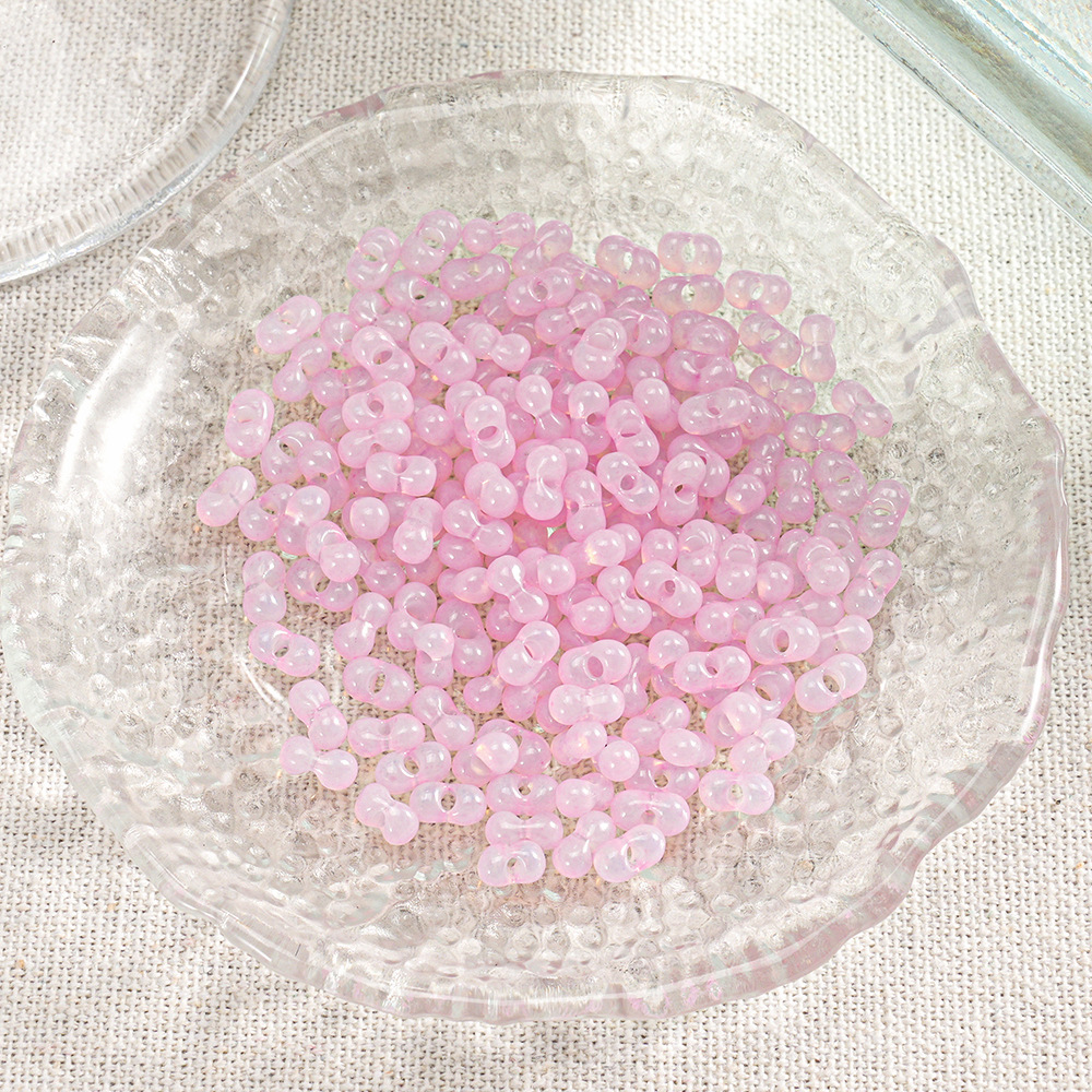 【400 piezas 2 botellas】Cuentas Xiaozi, cuentas sueltas, cuentas para pulseras, material para cuentas, cuentas espaciadoras de 3 mm, accesorios para cadena de teléfono DIY