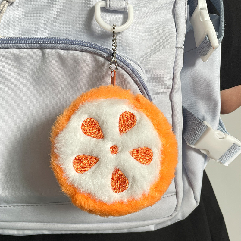 Unisex Gender Unisex Fruit PP Cotton Plush Zipper Coin Purses