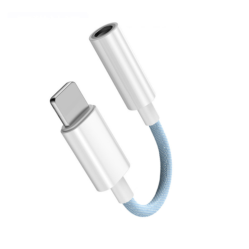 Aplicable a Apple adaptador de audio 3,5mm adaptador de auriculares iphone7 soporte de cable de audio ios13 versión