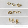 The US imported 14K bag gold injection gold U -shaped protective horseshoe buckle DIY ending tube connection buckle accessories