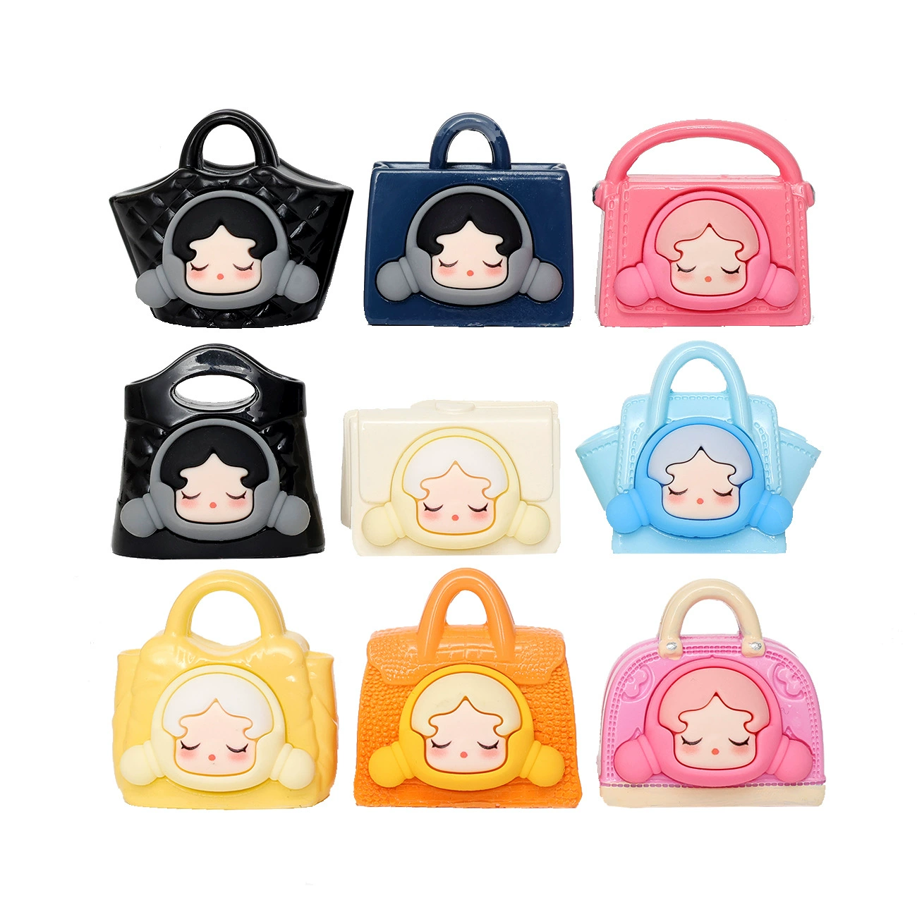 Fashionable bag, doll, table decorations with accessories, accessory, handmade