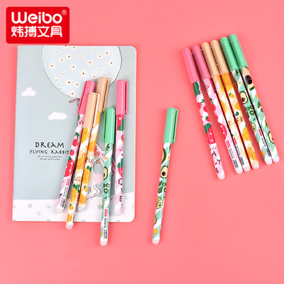 weibo Roller ball pen 12 box-packed student Styluses fruit style