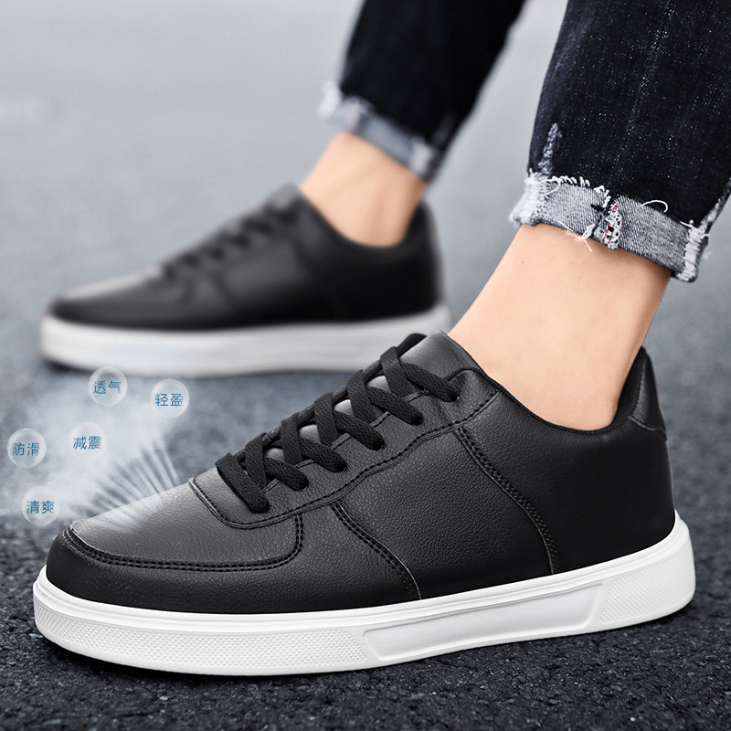 Comercio exterior talla grande 48 zapatos blancos pequeños, hombres y mujeres, zapatos casuales de color sólido para estudiantes de primaria y secundaria, zapatos de cuero para hombres, tamaño pequeño 36