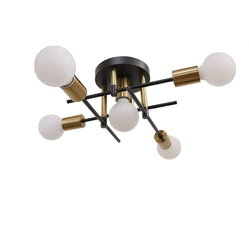 Cross-border creative light luxury ceiling lamp Nordic personalized iron multi-head branch study bedroom lighting home lighting
