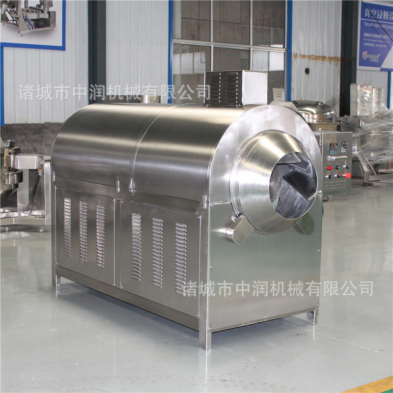 中润芝麻滚筒炒货机 小型滚筒榨油原料炒锅 芝麻花生瓜子炒货机