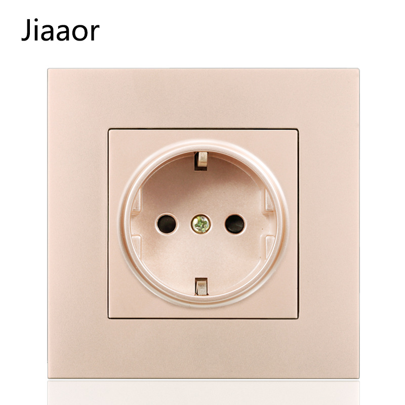16A European standard plug German plug panel German standard plug 86 type German plug panel wall-mounted European standard