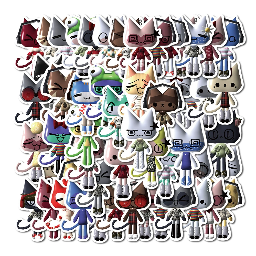 52 шт. Креативные наклейки Toro Cat трансграничные Amazon Внешняя торговля горячие продажи Багаж гитара скутер наклейки на мобильный телефон