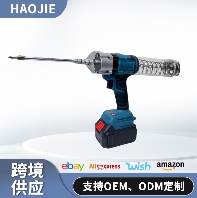 跨境锂电黄油枪牧田插口高压全自动电动打油枪无线充电式出油枪