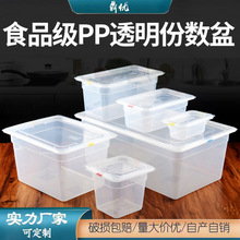 食品级塑料pp密封保鲜盒份数盆透明带盖长方形储物盒份数盘冷藏盒