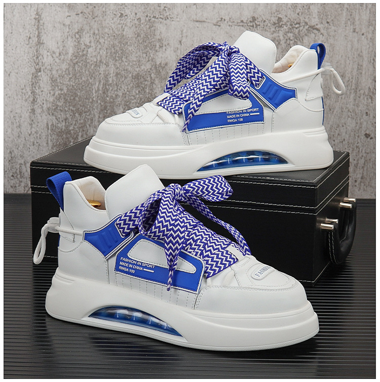 Herrenschuhe, kurze Herrenstiefel, trendige Freizeitschuhe, dicke Sohlen, kurze Jugendstiefel, modische High-Top-Sneaker, Martin-Stiefel für Herren_voghion.com