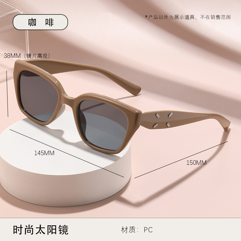 Gafas de Sol Cuadradas Ojo de Gato de PC Protección UV380 para Pesca y Conducción