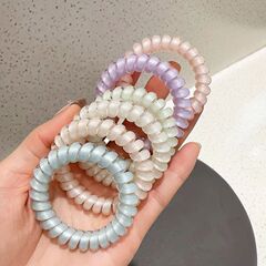 新しいクリームスタイルの新鮮な真珠光沢のある電話コード太いヘアリングハイエンドシームレスヘアゴムバンドヘッドバンドヘアアクセサリー