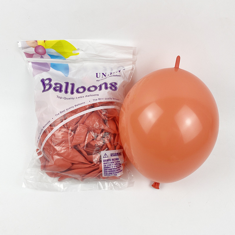 Globos con Cola de 10 Pulgadas para Fiestas, Color Sólido