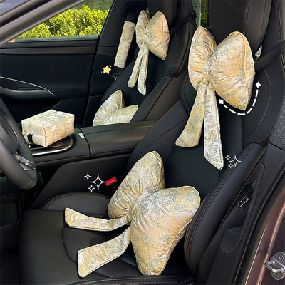 Waist support with Bow and Ribbon, Car Cushion