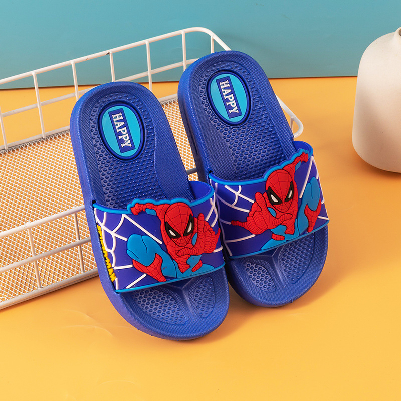 Children's slippers boys' summer boys' Spider-Man non-slip soft bottom children's indoor home boys' sandals