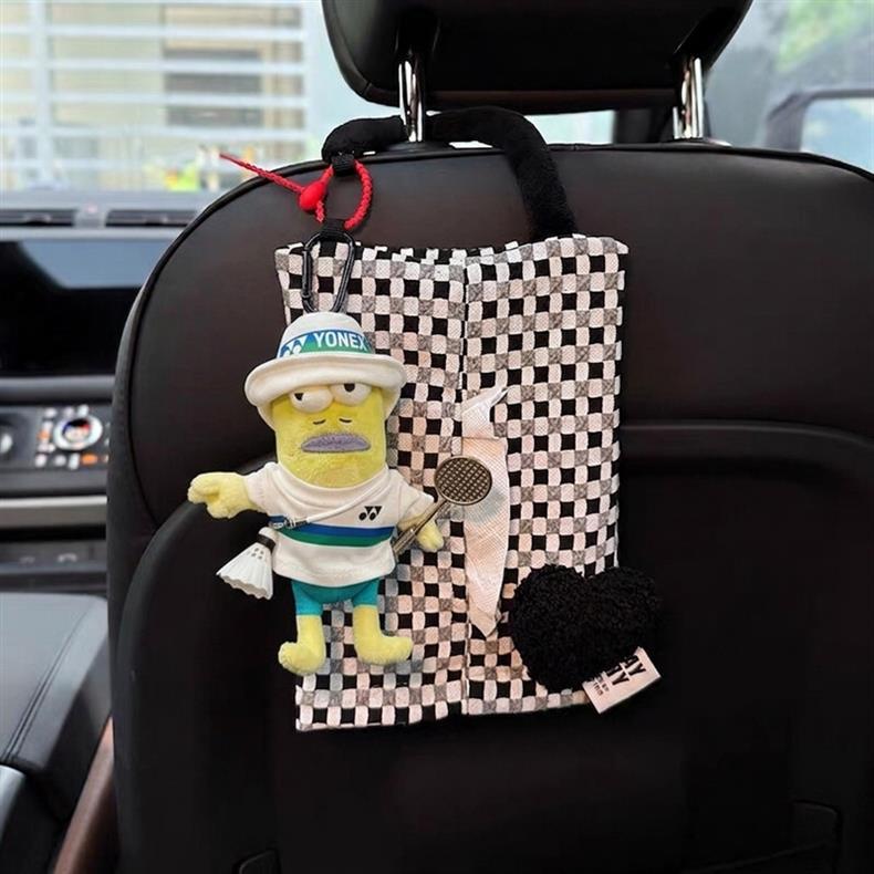 Cute ugly fish car tissue box, car tissue holder, car tissue cover, tissue hanging bag, creative design