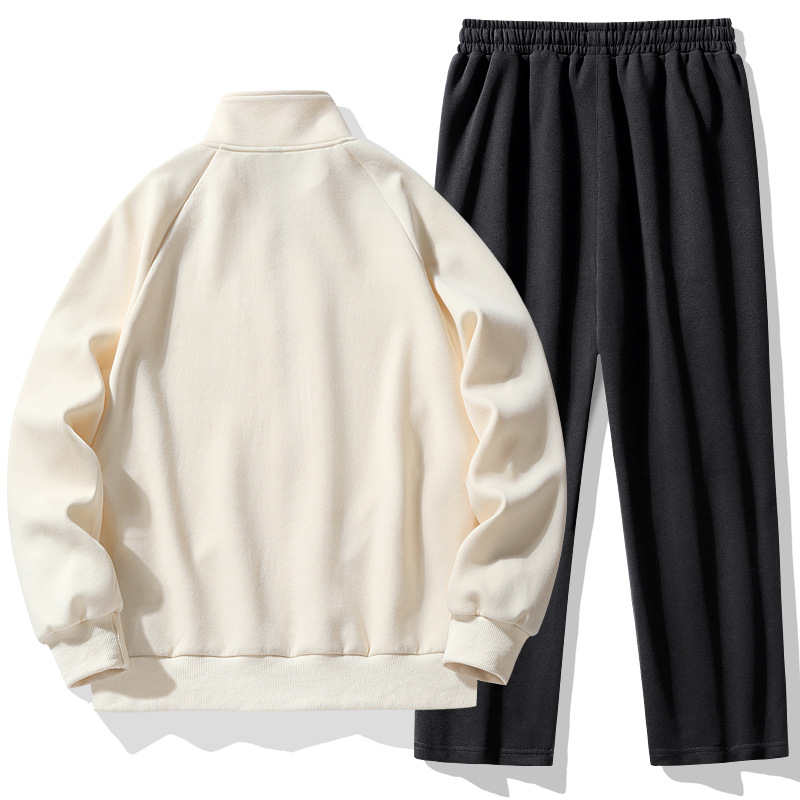 Pareja traje deportivo primavera y otoño marca de moda suéter de manga larga pantalones de dos piezas corriendo ropa deportiva casual en vivo al por mayor