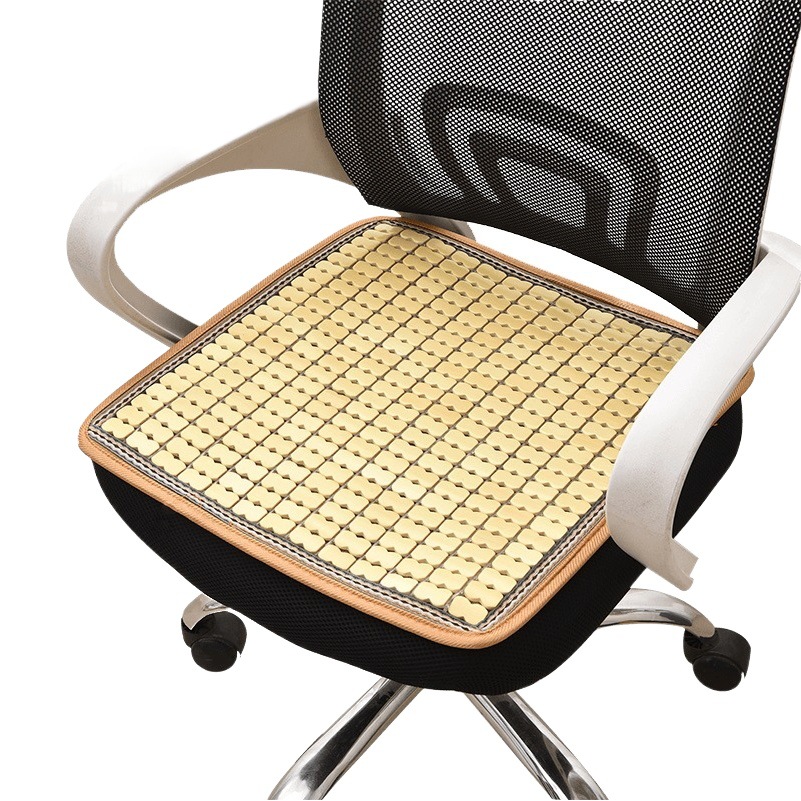 Verano Mahjong Mat cojín transpirable antideslizante silla de oficina Estera de bambú estera fresca del coche verano largo cojín silla Butt pad