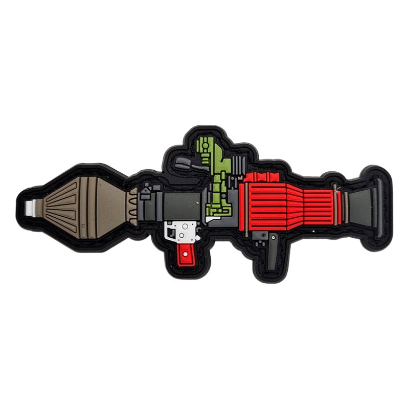 Pvc X400 sello de velcro de goma Q versión 3D cóncavo-convexo insignia con gancho superficie epoxi etiquetado ropa mochila Accesorios